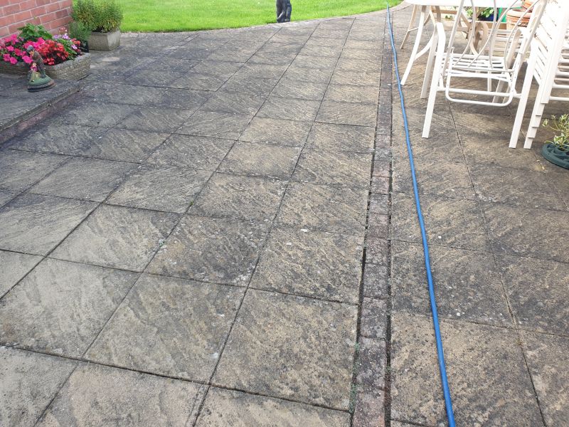 Slabs before being pressure washed in Kirk hallam: Swipe To View More Images