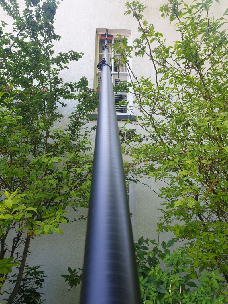 Water fed pole window cleaning: Swipe To View More Images