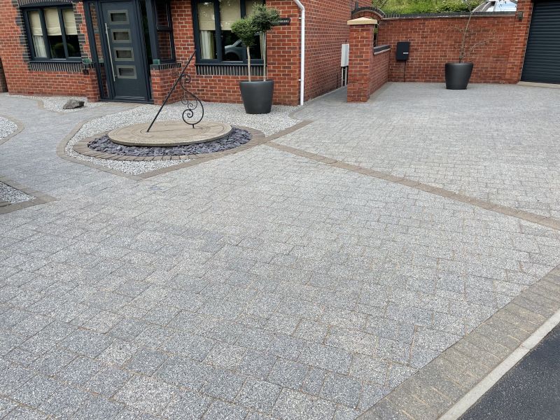 Granite setts cleaned and re-sanded in Watnall, Nottingham : Swipe To View More Images