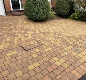 Block paving driveway in Ilkeston after being pressure washed: Click Here To View Larger Image