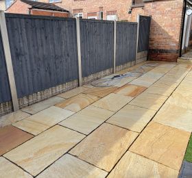 Indian sandstone after being cleaned in Sawley Nottingham : Click Here To View Larger Image