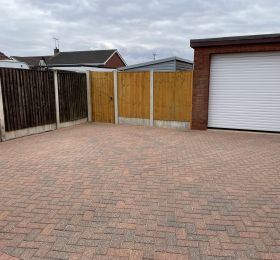 Block paving in Trowell Nottingham after being cleaned : Click Here To View Larger Image