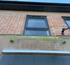 Glass canopy before 
Nuthall, Nottingham : Click Here To View Larger Image