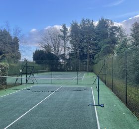 Tennis court and badminton court completed in Matlock : Click Here To View Larger Image